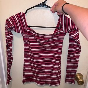 Off the Shoulder Long Sleeve